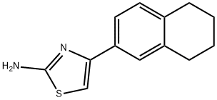 2-アミノ-4-(5,6,7,8-テトラヒドロ-2-ナフチル)チアゾール 化学構造式