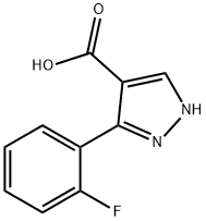 3-(2-FLUOROPHENYL)-PYRAZOLE-4-CARBOXYLIC ACID Structure