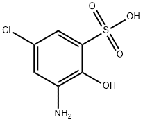 2-アミノ-4-クロロフェノール-6-スルホン酸 化学構造式