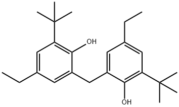 2,2'-メチレンビス(6-tert-ブチル-4-エチルフェノール) 化学構造式