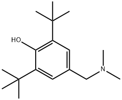 2,6-Di-tert-butyl-4-(dimethylaminomethyl)phenol Struktur