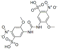 3,3'-(carbonyldiimino)bis[4-methoxy-6-nitrobenzenesulphonic] acid Struktur