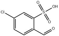 5-chloro-2-formylbenzenesulphonic acid Structure