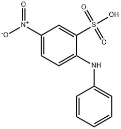 2-フェニルアミノ-5-ニトロベンゼンスルホン酸 化学構造式