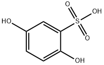 2,5-dihydroxybenzenesulphonic acid Struktur