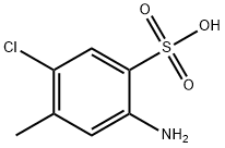 5-アミノ-2-クロロトルエン-4-スルホン酸 化学構造式