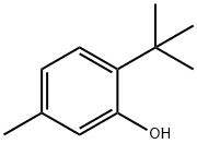 6-tert-Butyl-m-cresol Struktur