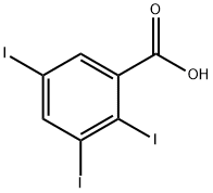2,3,5-トリヨード安息香酸 化学構造式