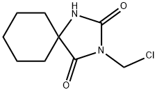 3-(クロロメチル)-1,3-ジアザスピロ[4.5]デカン-2,4-ジオン 化学構造式