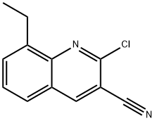 2-氯-3-氰基-8-乙基喹啉 结构式