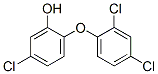 5-氯-2-(2,4-二氯苯氧基)苯酚,88032-08-0,结构式