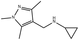N-[(1,3,5-trimethyl-1H-pyrazol-4-yl)methyl]cyclopropanamine Structure