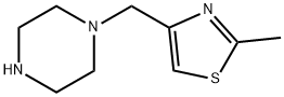 1-[(2-甲基-1,3-噻酚-4-基)甲基]哌嗪, 880361-73-9, 结构式