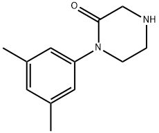 1-(3,5-ジメチルフェニル)ピペラジン-2-オン 化学構造式