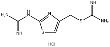 (S)-((2-Guanidino-4-thiazolyl)methylisothiourea dihydrochloride 化学構造式