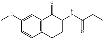 2-PROPANAMIDO-7-METHOXY-3,4-DIHYDRONAPHTHALEN-1-(2H)-ONE 结构式