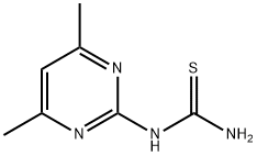 N-(4,6-ジメチルピリミジン-2-イル)チオ尿素 化学構造式
