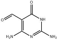 2,4-二氨基-6-羟基-嘧啶-5-甲醛, 88075-70-1, 结构式