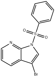 3-溴-1-甲基磺酰基-1H-吡咯并[2,3-B]吡啶, 880769-95-9, 结构式