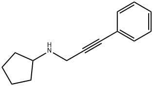 N-(3-PHENYLPROP-2-YNYL)CYCLOPENTANAMINE Structure