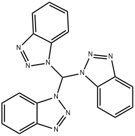 トリス(1H-ベンゾトリアゾール-1-イル)メタン 化学構造式