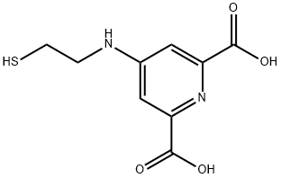4-(N-(2-mercaptoethyl))aminopyridine-2,6-dicarboxylic acid 结构式