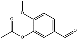 酢酸5-ホルミル-2-メトキシフェニル 化学構造式