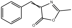 2-甲基-4-亚苄基5-恶唑啉酮 结构式