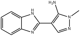 4-(1H-BENZIMIDAZOL-2-YL)-1-METHYL-1H-PYRAZOL-5-AMINE Structure