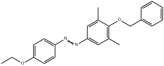 (3,5-dimethyl-4-phenylmethoxy-phenyl)-(4-ethoxyphenyl)diazene Structure