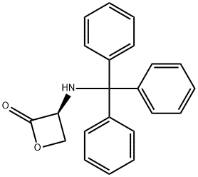 N-トリチル-L-セリンラクトン 化学構造式