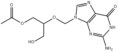 Ganciclovir Mono-O-acetate Struktur