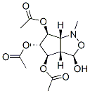 1H-Cyclopentcisoxazole-3,4,5,6-tetrol, hexahydro-1-methyl-, 4,5,6-triacetate, 3R-(3.alpha.,3a.alpha.,4.alpha.,5.beta.,6.alpha.,6a.alpha.)- Struktur