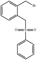 2-[(苯磺酰)甲基]苄基溴 结构式
