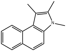 1,2,3-トリメチル-3H-ベンゾ[e]インドール 化学構造式