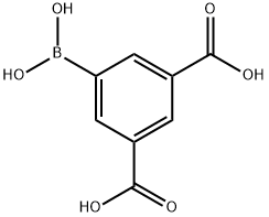 3,5-ジカルボキシフェニルボロン酸 化学構造式