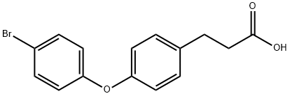 3-(4-(4-BROMOPHENOXY)PHENYL)PROPANOIC ACID Structure