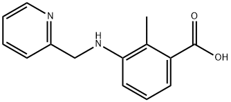 2-メチル-3-[(2-ピリジニルメチル)アミノ]安息香酸 化学構造式