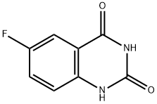 2,4-ジヒドロキシ-6-フルオロキナゾリン 化学構造式