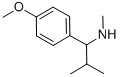 1-(4-メトキシフェニル)-N,2-ジメチル-1-プロパンアミン 化学構造式