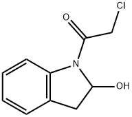 1H-Indol-2-ol, 1-(chloroacetyl)-2,3-dihydro- (9CI) 结构式