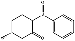 (5R)-5-Methyl-2-(phenylsulfinyl)-cyclohexanone Structure