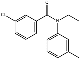 3-Chloro-N-ethyl-N-(M-tolyl)benzaMide, 97% Structure