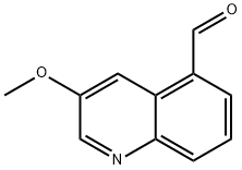 3-Methoxyquinoline-5-carboxaldehyde Struktur
