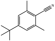 4-tert-ブチル-2,6-ジメチルベンゾニトリル 化学構造式