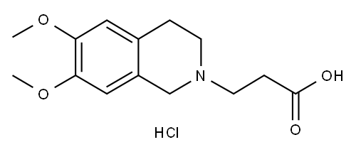 3-(6,7-Dimethoxy-3,4-dihydro-1H-isoquinolin-2-yl)-propionic acid hydrochloride Structure