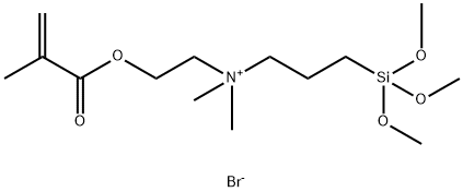 dimethyl[2-[(2-methyl-1-oxoallyl)oxy]ethyl][3-(trimethoxysilyl)propyl]ammonium bromide Struktur