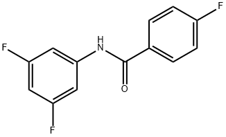 N-(3,5-二氟苯)-4-氟苯甲酰胺, 881767-73-3, 结构式