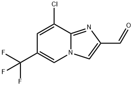 8-CHLORO-6-(TRIFLUOROMETHYL)IMIDAZO[1,2-A]PYRIDINE-2-CARBALDEHYDE Structure