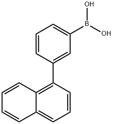 3-(1-ナフチル)フェニルボロン酸 化学構造式